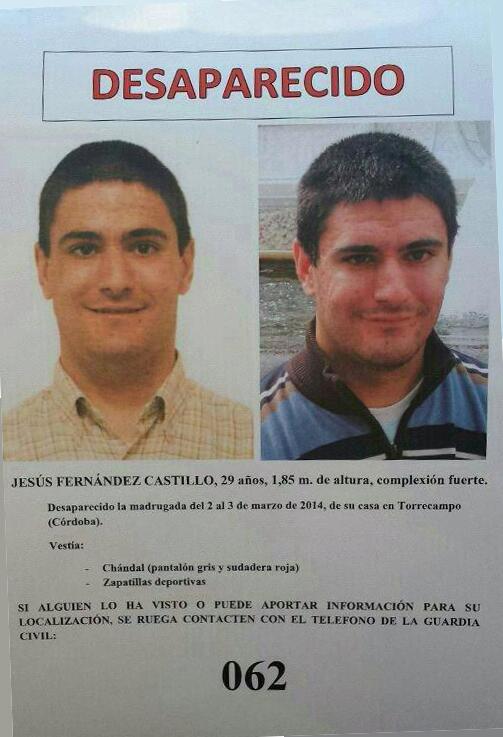 Nuevas fotos del desaparecido en Torrecampo (Córdoba), Jesús Fernández Castillo. Si lo has visto llama al 062. RT.