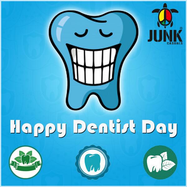 Junk_Casuals's tweet photo. Did you know that it's Dentist's day today? http://t.co/LlZFIjJZbH