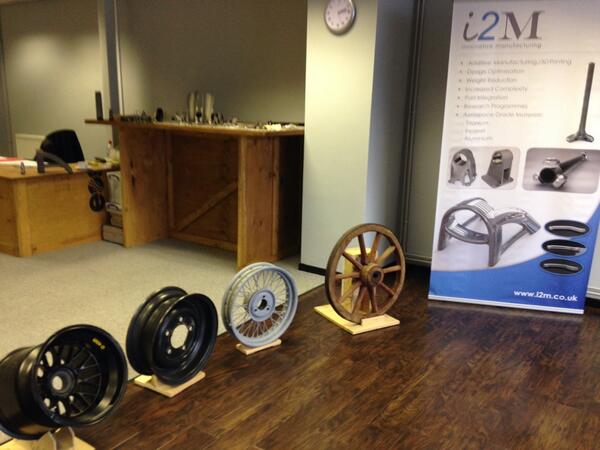 mas_auto's tweet photo. The development of wheels from 19th c wooden. hand made forged to 2010 magnesium . Care of I2M, Leamington http://t.co/66vlB3qSoW