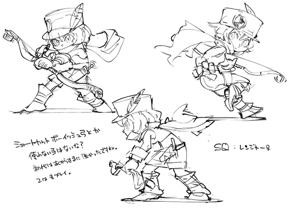 お絵かき:世界樹の迷宮 レンジャー♀ 