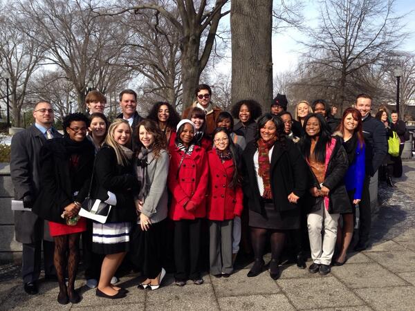 LeapofReason's tweet photo. RT @YV_CEO_Pat: With our @youthvillages youth as we enter @WhiteHouse to meet @FLOTUS! #attheWH Thx, @GRAMMYFdn! http://t.co/vDPzBBEPnx