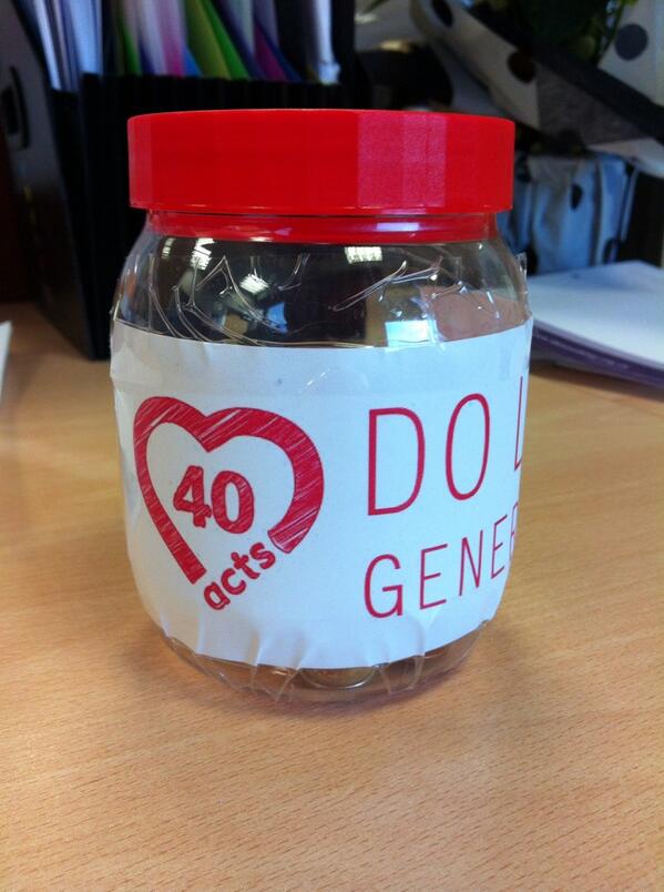 rosieribbons21's tweet image. A frustrating morning remedied by a walk in the sunshine &amp;amp; starting my @40acts #generosity jar :-) #doLentgenerously
