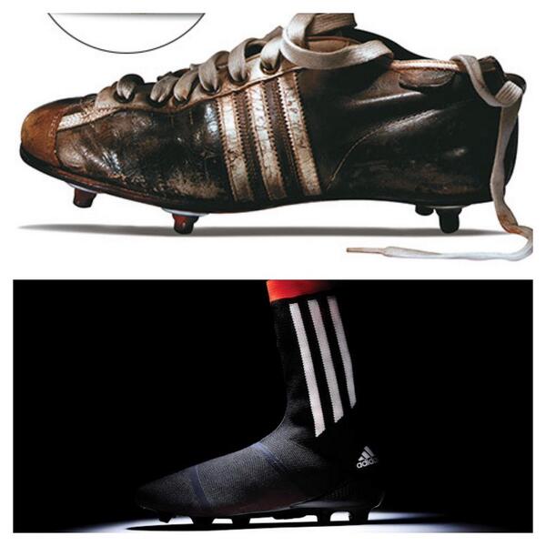 primeros botines de futbol