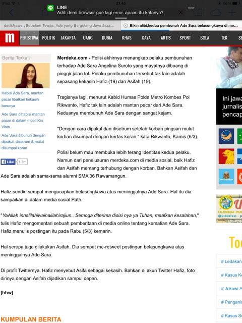 RohMalam's tweet photo. pembunuh @adesaraa adalah pasangan biadab @HafitdASO dan @ASSYIFARS yang ngebunuh pake disetrum segala lagi FAKKK !! http://t.co/r7tLIaFRhT