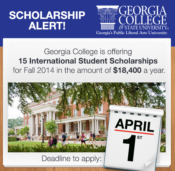 StudyGeorgia's tweet image. #GeorgiaCollege #scholarship deadline approaching Apr. 1st. See: tinyurl.com/yg6owke