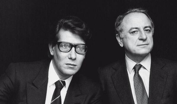 YSLfilm's tweet photo. #DiscoverYSL 1961: @YSL & Pierre Bergé started living together & laid the foundations for their new house of couture. http://t.co/w9bYRzjerD