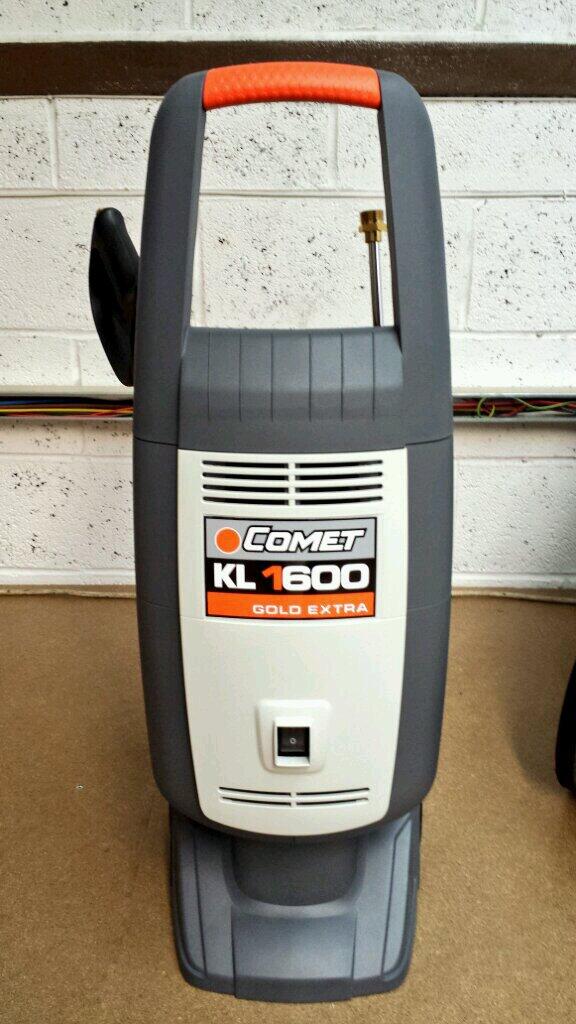LewisSalesLtd's tweet photo. Comet KL 1600 Gold Extra - 8lpm, 150bar. C/W trigger, standard lance, turbo head, brush, detergent bottle and hose. http://t.co/e4XpgslIGC