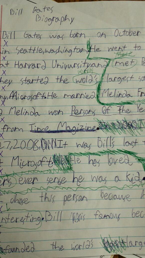 mrsv3rd's tweet photo. 3rd graders doing some authentic writing and revising! #reedowls http://t.co/zC0LyX1KGR