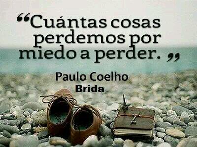 karmoles's tweet photo. Cuántas cosas perdemos por miedo a perder. #Brida http://t.co/nnTCxAIG8e