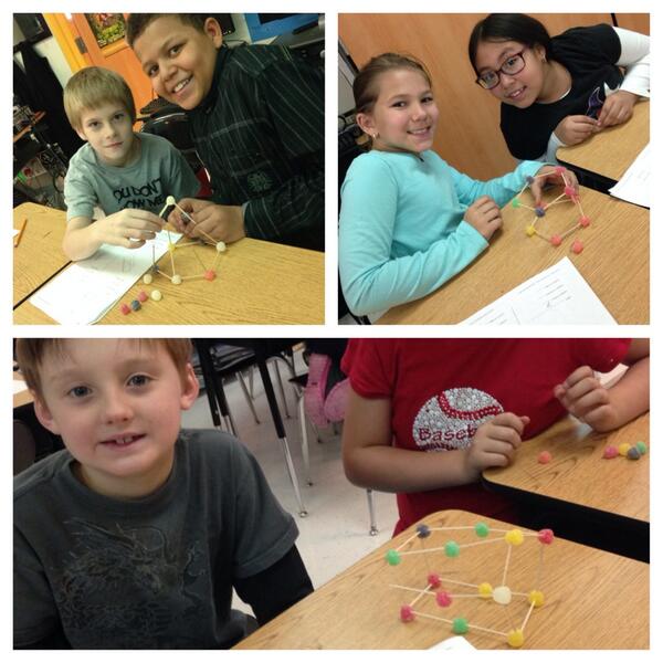 brit_lancaster's tweet image. Goodie goodie gumdrops 3D fun @missmayvernon! #math #3Dfigures