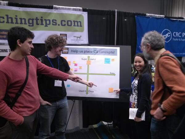 CSTeachingTips's tweet image. #Sigcse2014