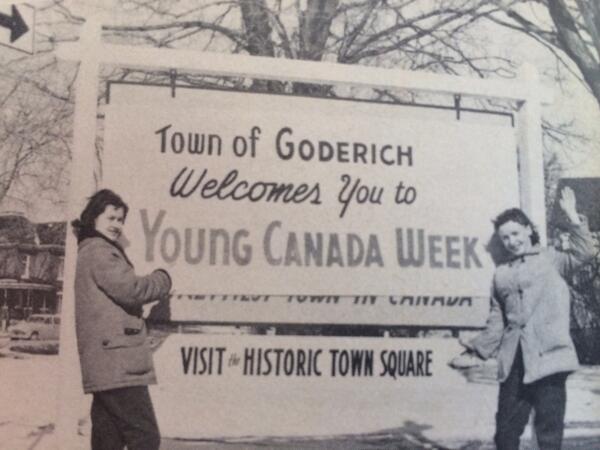 GoderichON's tweet image. Another throwback...look familiar? #ycw #youngcanadaweek #goderich #tbt