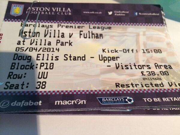Jimboom007's tweet photo. @BRUMMIE_PJ you not coming to this buddy? One spare ticket and we are in the away end - it's only £12 http://t.co/5CQsjfgkVU