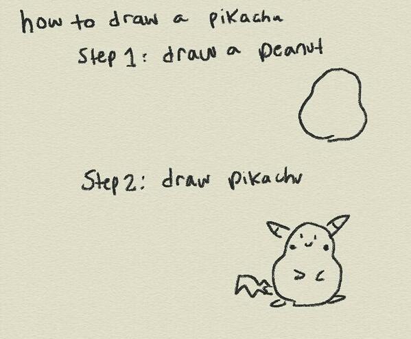 Lily On Twitter How To Draw Pikachu In 2 Easy Steps Http