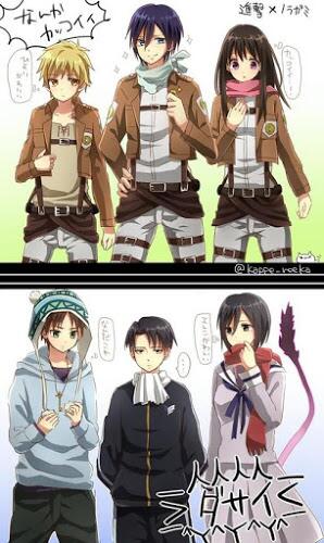 Puyopuy0's tweet photo. hell yeah , @Noragami_INA cross :D @Shingeki_INA http://t.co/3ZKabskdmm