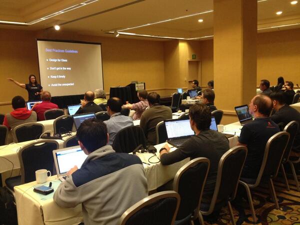 WTC2016's tweet image. .@cabadie talking about the #MirrorAPI and #GDK at #WearDevCon! #GoogleGlass #wearables #wearabletech