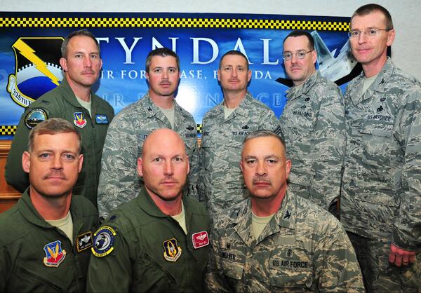 Tyndall_325FW's tweet photo. @GenMarkWelsh #TyndallAFB leadership particpates in #MustacheMarch http://t.co/ChGOawgMV9