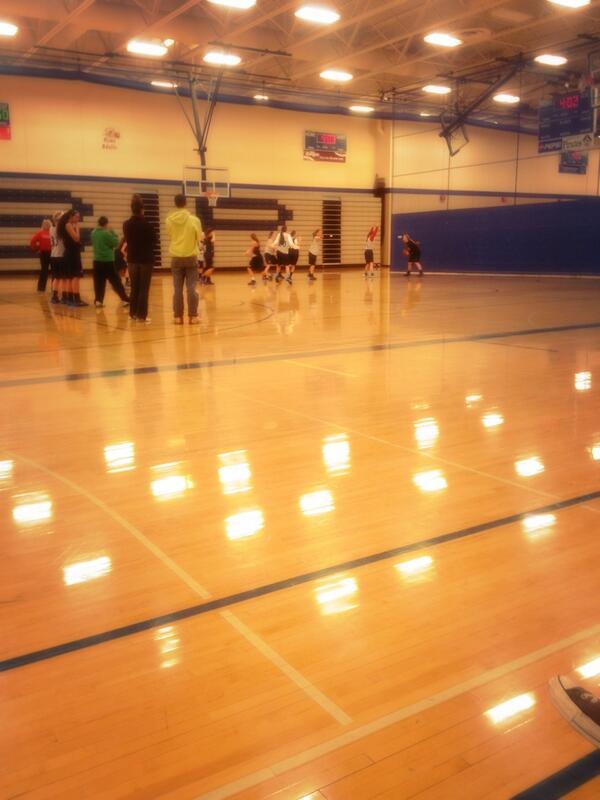 Ladies getting ready for big game tomorrow!