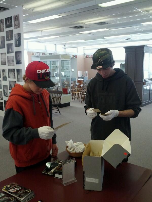 ClarMuseum's tweet photo. Grade 9 students enjoying our new exhibit!
#RediscoveringIdentity http://t.co/CMK0xr8EK1