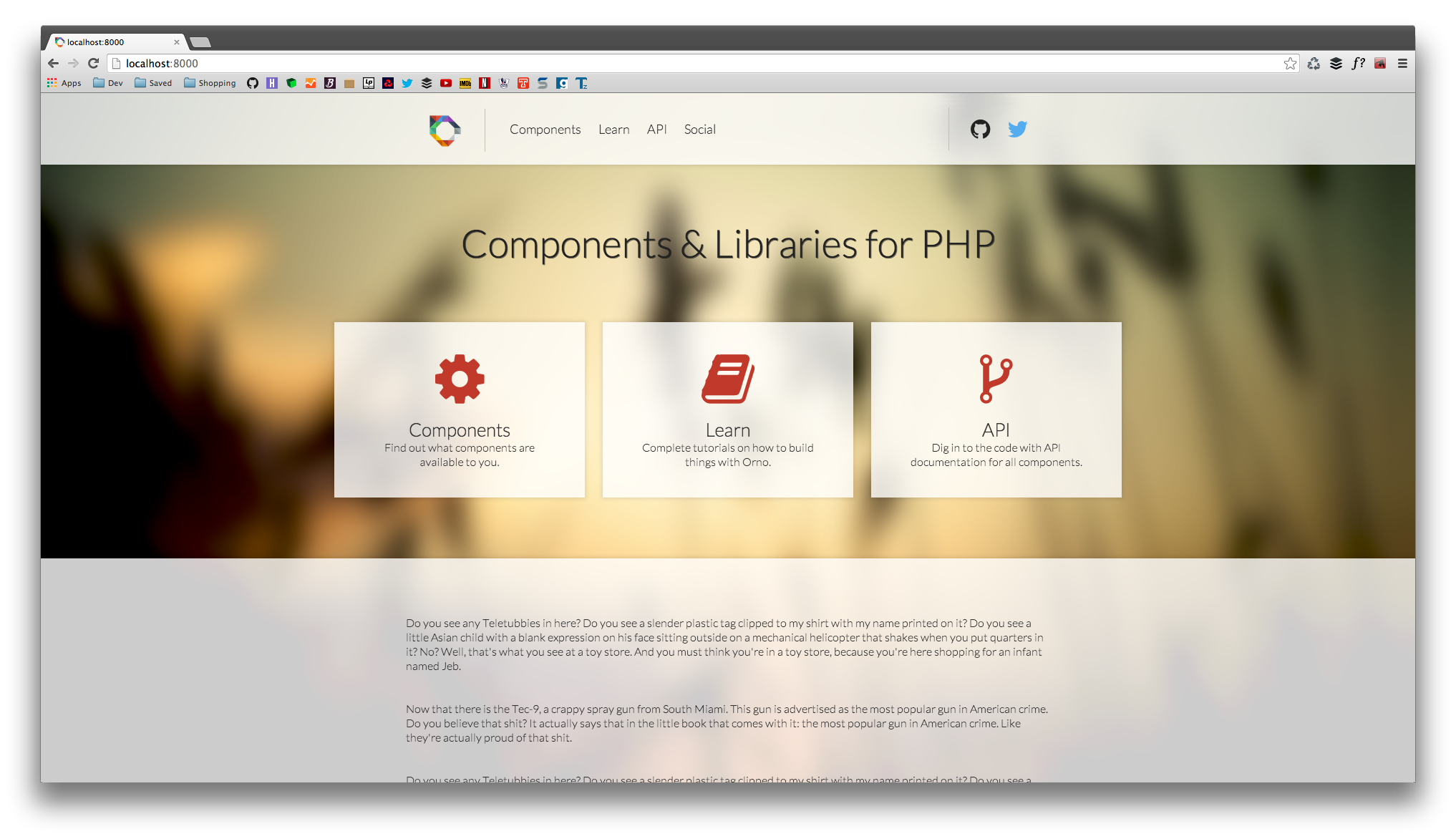 Image of ORNO website