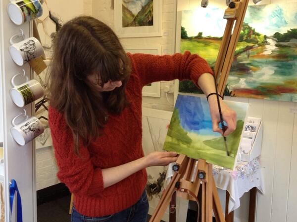 ArtBlackbirds's tweet photo. Today's demo #canvasandcake http://t.co/2EyUbJSek3