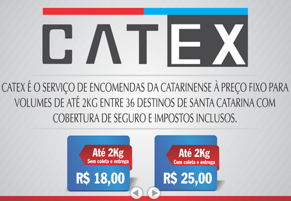 Via_Catarinense's tweet photo. Envie suas encomendas pela Catex! Ligue para 0800 - 3451001 ou acesse pelo site http://t.co/cdB6pSl8M1 http://t.co/N3ekin8OUU