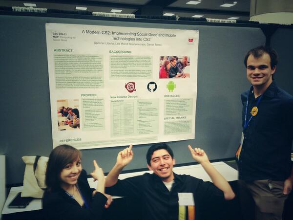 hellosunschein's tweet image. #sigcse2014 poster presentation with @dmaxtorres (: