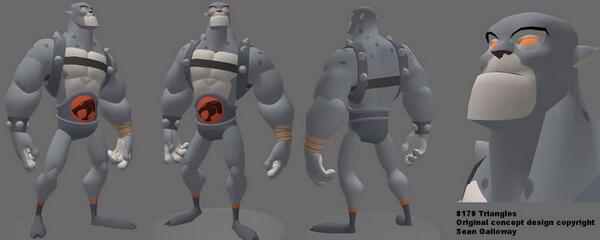 Teknobabel's tweet photo. A Panthro I made a long time ago for an art test #gamedev #gameart http://t.co/cAawsFhbp3