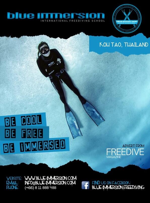 Coming soon in issue 2 - an article from Linda Paganelli of Blue Immersion Freediving on equalization