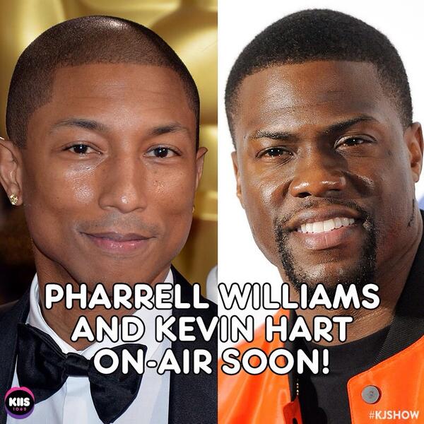 kyleandjackieo's tweet photo. Morning Sydney! It's @Pharrell Friday! With @KevinHart4real #KJSHOW #PharrellFriday http://t.co/AJLiSXOKgo