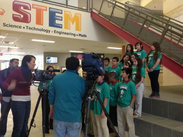 Students at Ochoa may be on channel 5 tonight, stating why they enjoy learning at a STEM Academy. #stem