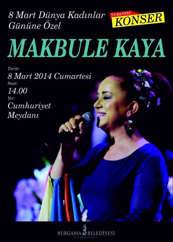 8 Mart'da Bergama Cumhuriyet Meydanında...