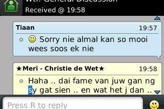 Wie sou nou dink ons kaalvoet maatjie dink so baie van homself??_