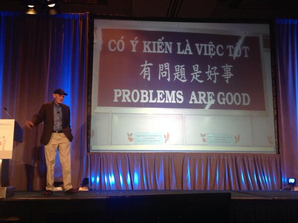MarkGraban's tweet photo. #lean: A different mindset that says that it's ok to acknowledge problems so we can fix them. #lean14 http://t.co/zNl6bq2jgH