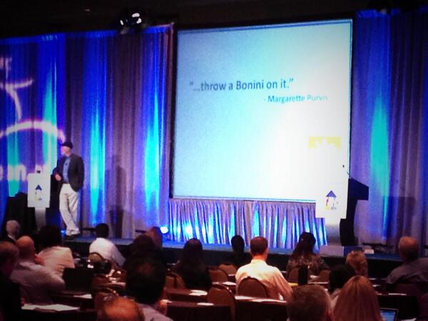 Love some solid humor at #lean14 from @FoodBank_Prez 'throw a bonini on it' <a href="/JamesBonini/">Jamie Bonini</a>