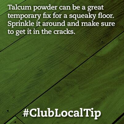 ClubLocalDallas's tweet image. Are you squeaking around on wooden floors? Throw down the talc &amp;amp; stop with the tiptoeing! #clublocaltip
