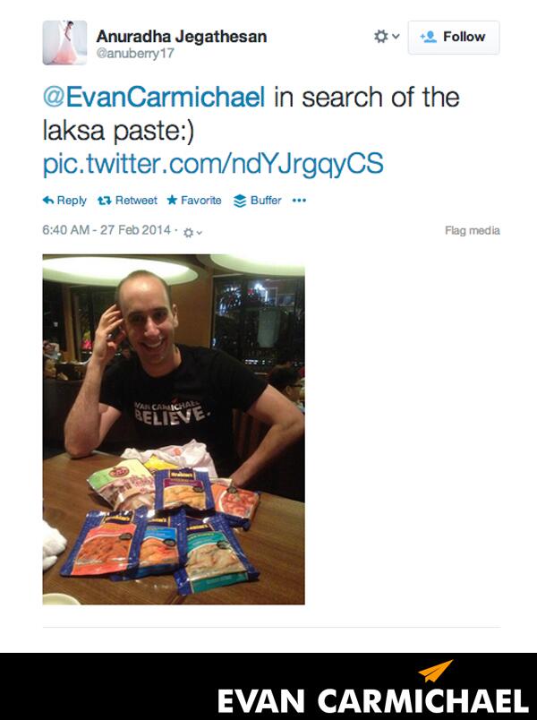 EvanCarmichael's tweet photo. Loking for laksa paste in #Malaysia #MSMW2014 http://t.co/jEO1h1WNhD