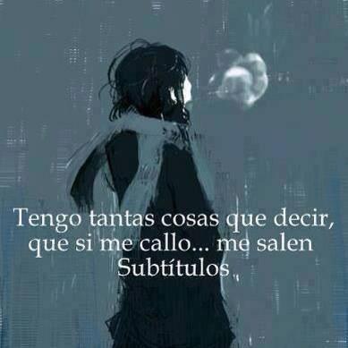 Tanto que contar....