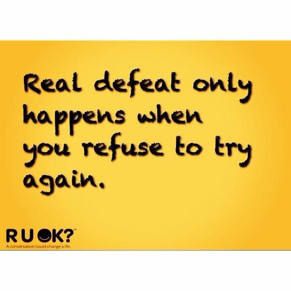 BLucas_CA's tweet image. “@ruokday: Don&apos;t let a failed #ruok conversation deter you from reaching out to others. http://t.co/yejokJX68Q” #whatarematesfor