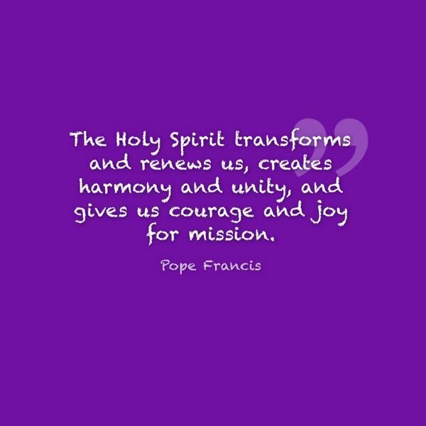 PopeDaily's tweet image. The Holy Spirit transforms and renews us, creates harmony and unity...#quote @Pontifex Image Brett Jordan @flickr