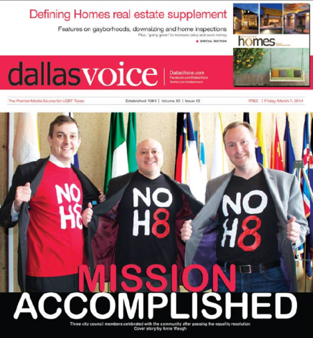 griggsfordallas's tweet photo. Look who made the cover of @DallasVoice with @VoteAdamMedrano and @PhilipTKingston #missionaccomplished http://t.co/Xi1BcK3xij
