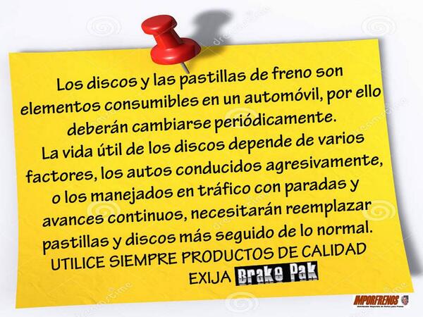 IMPORFRENOS's tweet photo. @brake_pak DE INTERÉS http://t.co/YZos6WgrNH