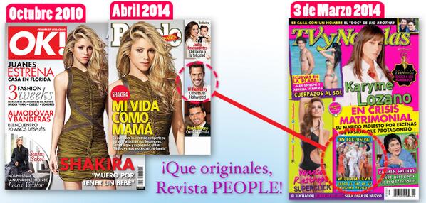 RiosEctorsinh's tweet photo. En realidad le habrá dado entrevista @shakira a la revista @peopleenespanol  ?? no pudieron tomarle otra foto? http://t.co/RjOXI5T1x6