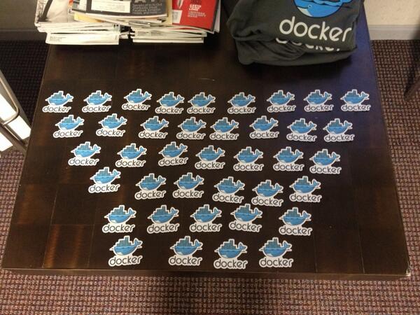 DockerPGH's tweet photo. Found this when I came into the office, someone is excited about first Docker meeting this Monday at 7! http://t.co/dXALgRiZxR