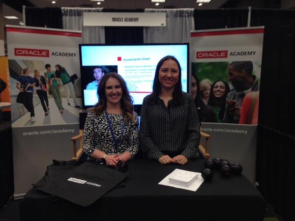 OracleAcademy's tweet image. Hello from @SIGCSE_TS. Stop by our booth today! #sigcse2014 #computing #education