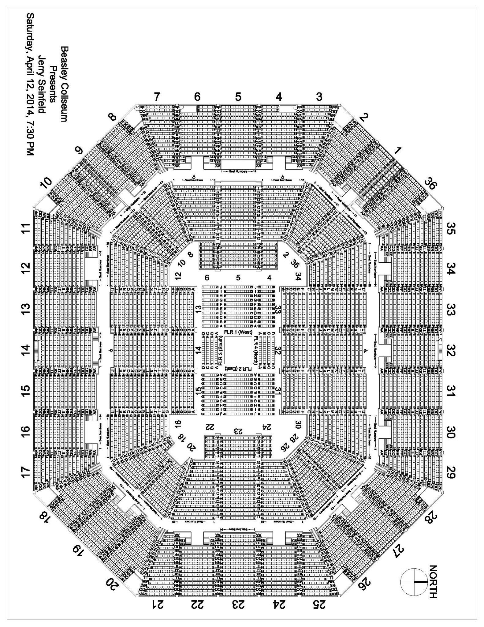 Beasley Coliseum Seating Chart Basketball