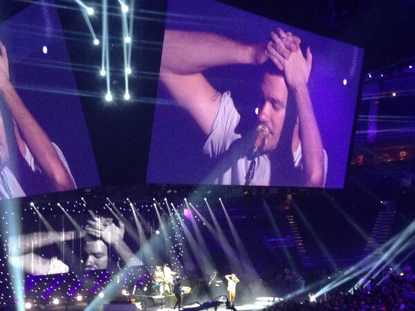 fromgregshead's tweet photo. #conv2014 He wants to see a "Fun" show tonight http://t.co/srpzh4JnlZ
