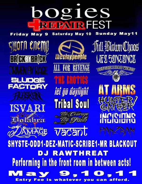 TCTF2013's tweet image. We play May 10th! Come support your local music venue that books your fav. bands and helps keep the scene alive!
