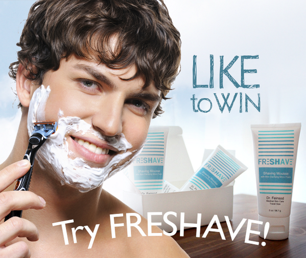 freshave's tweet image. Like our facebook page, and you will be entered to win a FREE 2oz Shaving Mousse! facebook.com/feinsod.fresha…