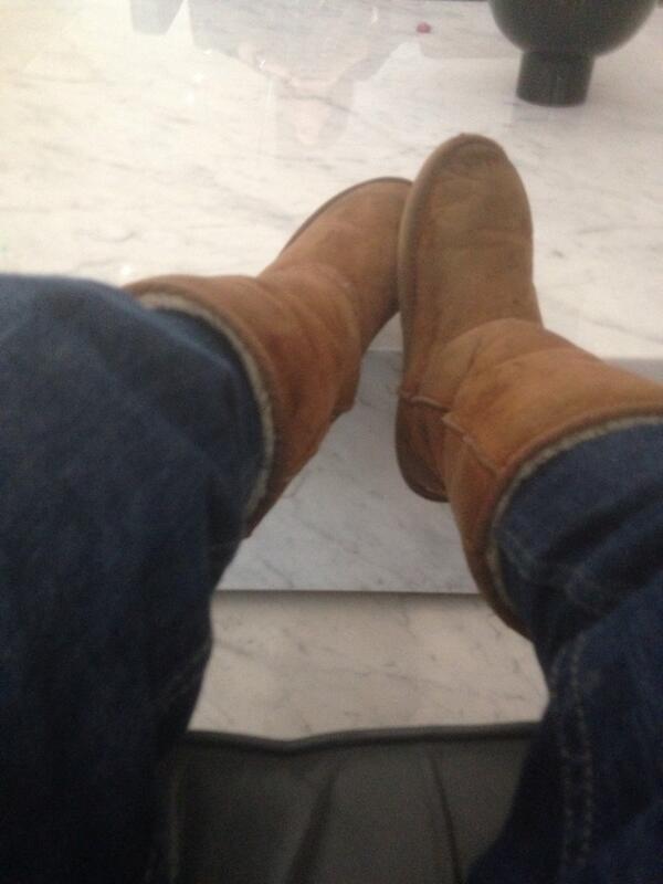 I love going to meetings in ugg boots lol